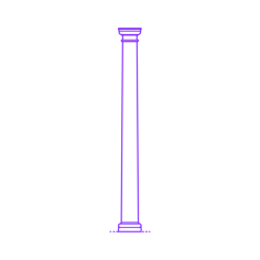 Buildings Stone Columns Roman Tuscan Tapered Smooth Medium Tracing Svg Vector, Free Vectors File